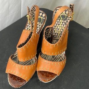Jessica Simpson studded wedges
